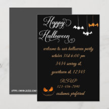Convite de Halloween escreva seu texto
