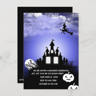 Convite de Halloween escreva seu texto