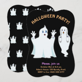 Convite de Halloween Fantasmas Trumpy & Munchy