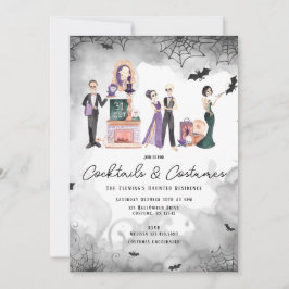Convite de Halloween para Coquetéis & Fantasias