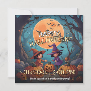 Convite de Halloween para Crianças do Canil de Abó