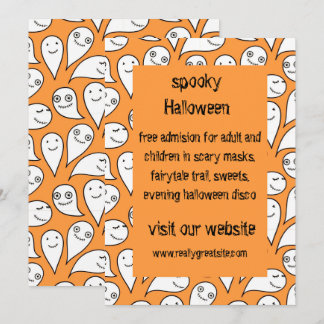 Convite de Halloween para fantasmas