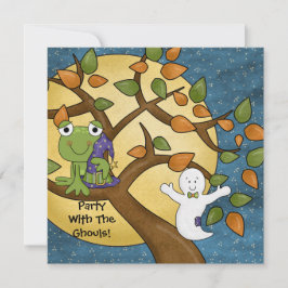 Convite de Halloween para Festa com os Duendes