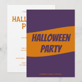 Convite de Halloween personalizado