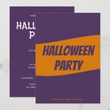 Convite de Halloween personalizado