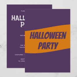 Convite de Halloween personalizado