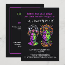 Convite de Halloween Personalizado Frankenstein Po