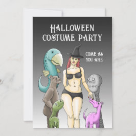 Convite de Halloween Venha Como Você Está