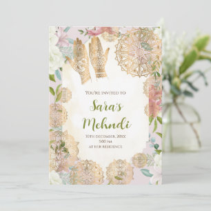 Convite de Henna & Convite de Mehndi Convite de Me