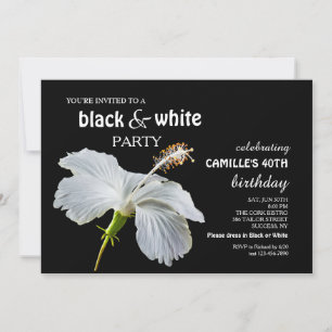Convite de Hibisco Branco