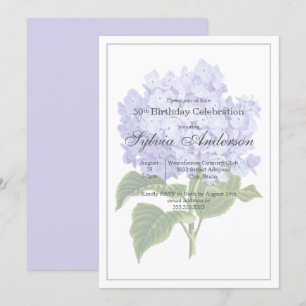 Convite de Hortênsia Botânica para Aniversário de