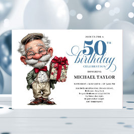 Convite de Humor de Aniversário de 50 Anos do Home