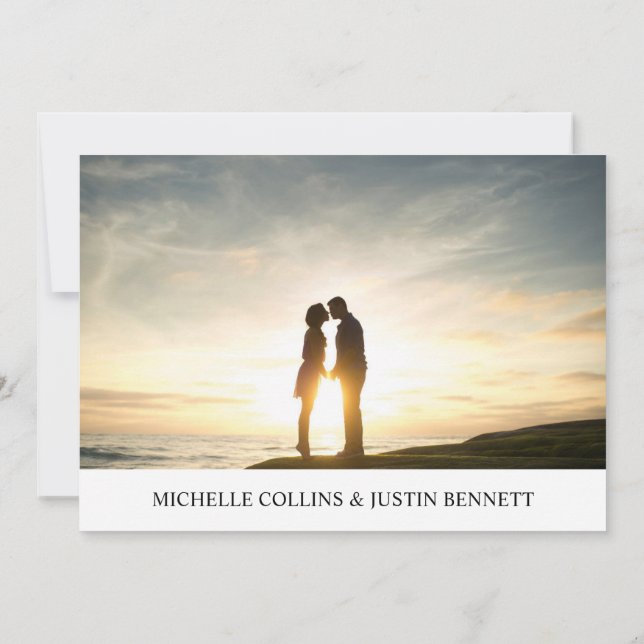 Convite de Imagem do Casal na moda (Verso)