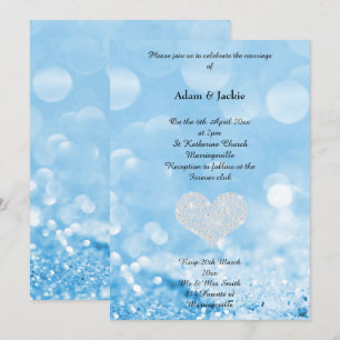 CONVITE DE IMPRESSÃO DE CASAMENTO DE BOLHA DE BOK