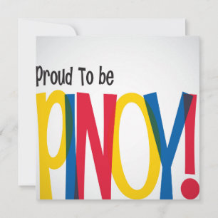 Convite de Independência Filipina Pinoy