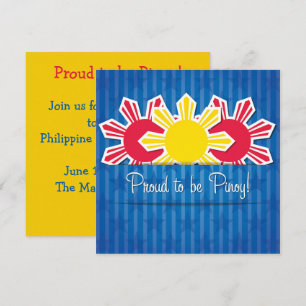 Convite de Independência Filipina Pinoy