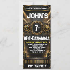 Convite de Ingresso para Festa de Aniversário de L