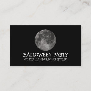 Convite de Ingresso para Festa de Halloween da Lua