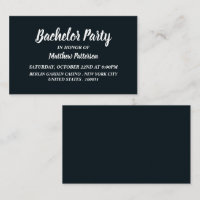 Convite de Ingresso Simples e Moderno, de Bachelor