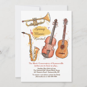 Convite de Instrumentos de Sopro e Cordas