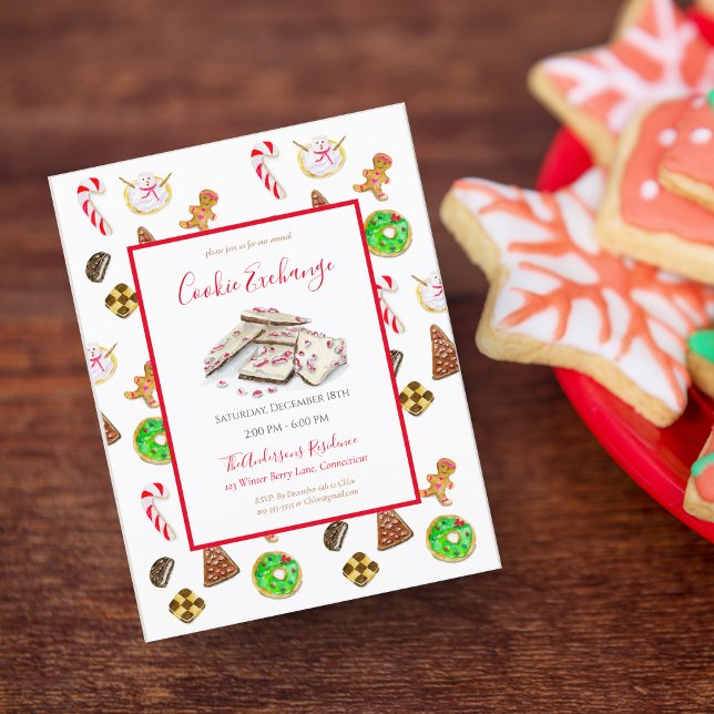 Convite de Intercâmbio de Biscoitos de Natal com A (Criador carregado)