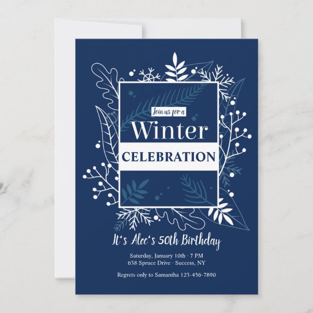 Convite de inverno (Frente)