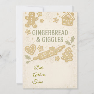 Convite de Inverno Gingerbread & Giggles |Capricho