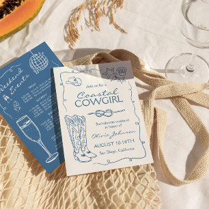 Convite de Itinerário de Despedida de Solteira Cow