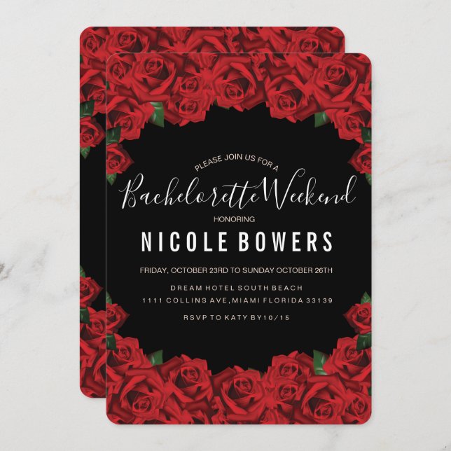 Convite de Itinerário de Festa de Despedida de Sol (Frente/Verso)