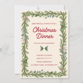 Convite de Jantar de Natal