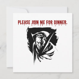 Convite de Jantar de Vampiro