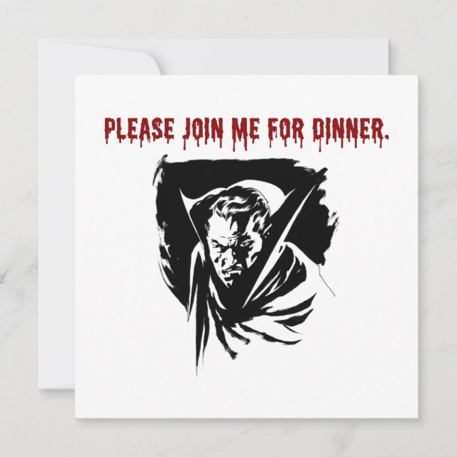 Convite de Jantar de Vampiro (Frente)