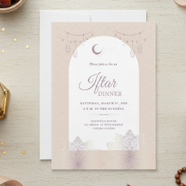 Convite de Jantar Elegante para Iftar