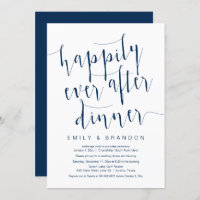 Convite de Jantar Feliz para Sempre, Casamento às 