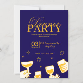 Convite de Jantar Personalizável