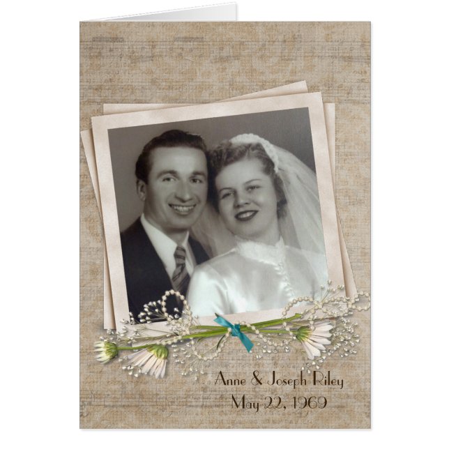 Convite de janto de aniversário com quadro de foto (Frente)