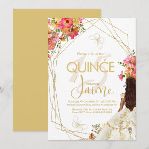 Convite de Jardim da Menina de Flores de Quince Mo