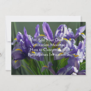 Convite De Jardim Personalizado De Flores Iris Rox