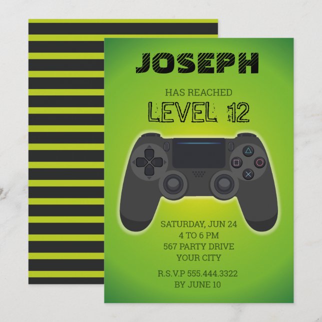 Convite de jogador, nível de jogo aumentado (Frente/Verso)