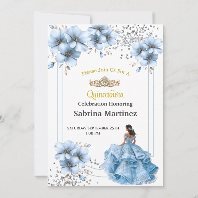 Convite de La Quinceanera (Frente)
