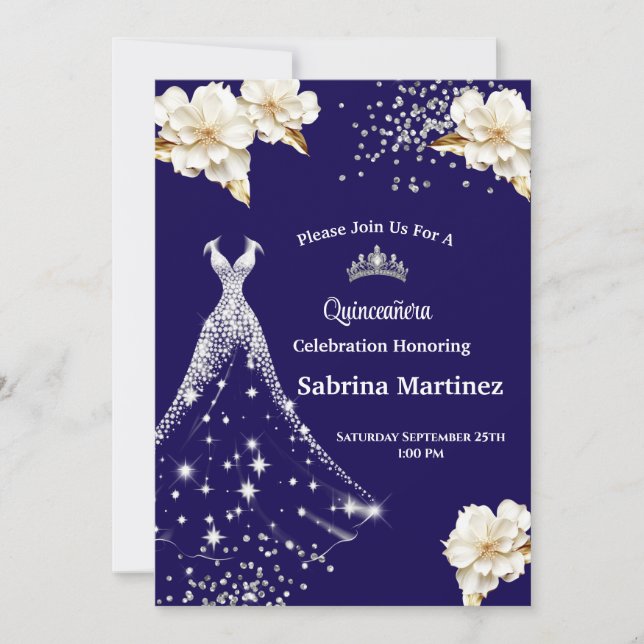 Convite de La Quinceanera (Frente)