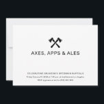 Convite de Lançamento de Machado<br><div class="desc">Este simples convite de festa de lançamento de machado pode ser editado com seus detalhes e baixado instantaneamente ou impresso via Zazzle. 

Este convite foi desenhado pela designer gráfica Eden Denevan. Veja exemplos de seu trabalho aqui: https://www.behance.net/edendenevan.</div>