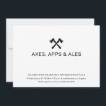 Convite de Lançamento de Machado<br><div class="desc">Este simples convite de festa de lançamento de machado pode ser editado com seus detalhes e baixado instantaneamente ou impresso via Zazzle. 

Este convite foi desenhado pela designer gráfica Eden Denevan. Veja exemplos de seu trabalho aqui: https://www.behance.net/edendenevan.</div>