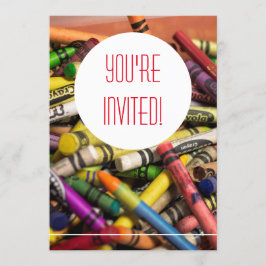 Convite de Lápis de Cor