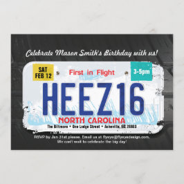 Convite de Licença da Carolina do Norte para o 16º