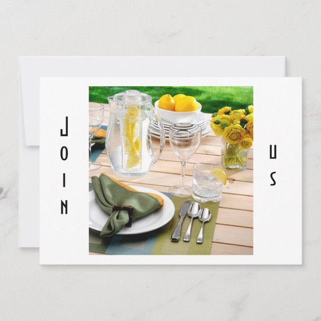 CONVITE DE LUNCHEON DE CHÁ DE FRALDAS (Frente)