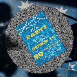 Convite de Luzes de Piscina Citrus para Todas as O