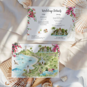 Convite de Mapa de Casamento de San Juan del Sur