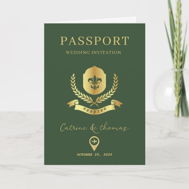 Convite de Mapa Mundial de Passaporte de Destino d (Frente)