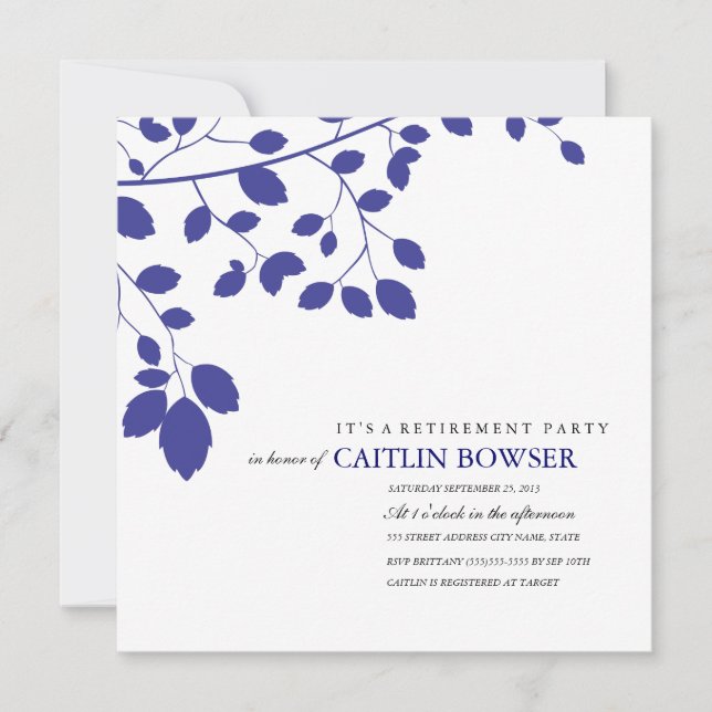 Convite de Marinho de Entidade de Reforma (Frente)